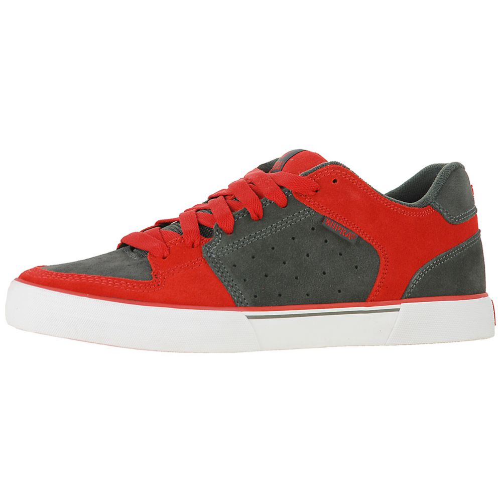 Baskets Basses Supra EE Vega Rouge Grise Red/Grey Homme | IEZ-62966340